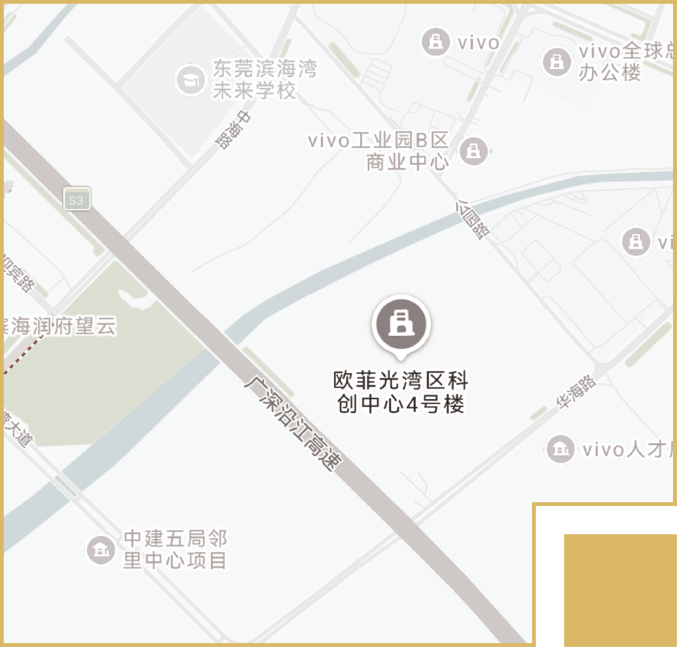 欧菲光湾区科创中心位置地图